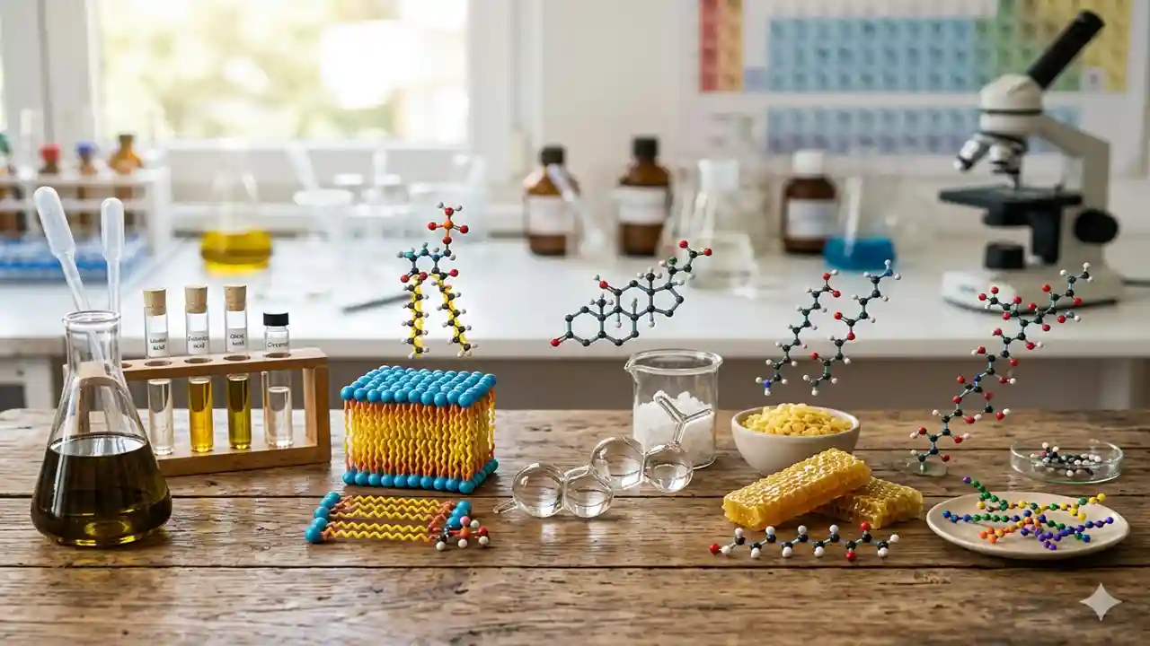 identify the components contained in each of the following lipids