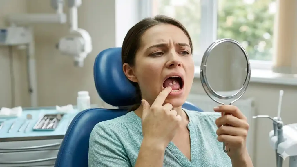 lumps in the roof of the mouth