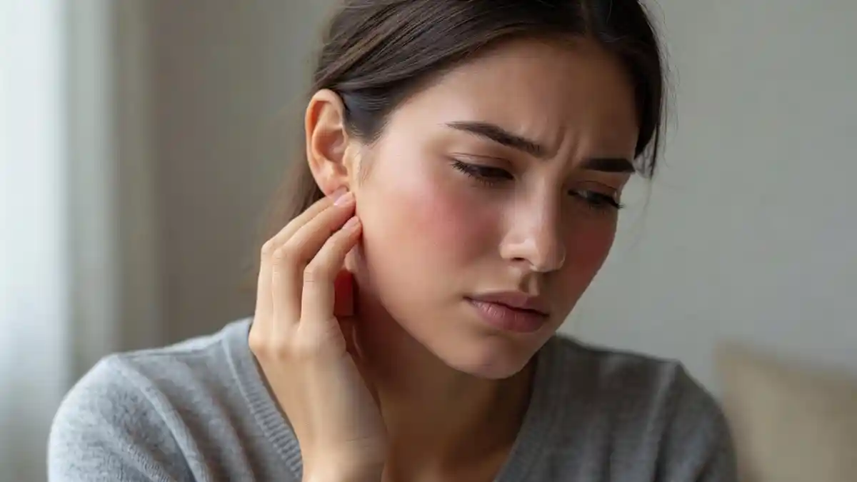pain under ear behind jaw bone left side